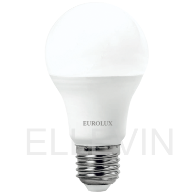 Лампа светодиодная Eurolux  LL-E-A60-15W-230-6K-E27 (груша, 15Вт, холод., Е27) 