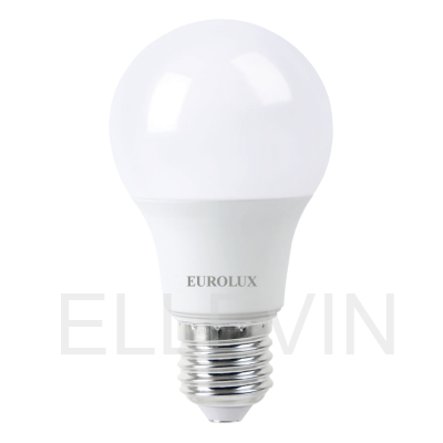 Лампа светодиодная Eurolux :LL-E-A60-11W-230-6K-E27 (груша, 11Вт, холод., Е27) 