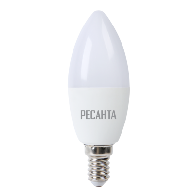 Лампа светодиодная РЕСАНТА  LL-R-C37-7W-230-4K-E14