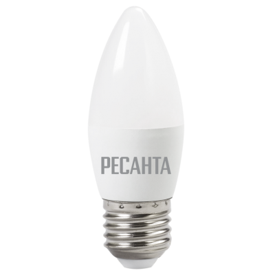 Лампа светодиодная РЕСАНТА: LL-R-C37-6W-230-3K-E27