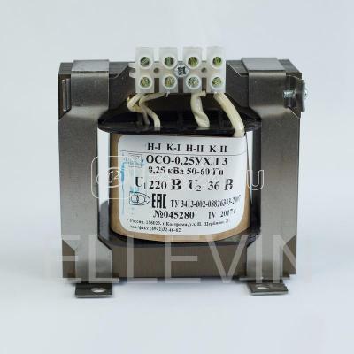Трансформатор  ОСО-0.25-09 380/36В УХЛ3 