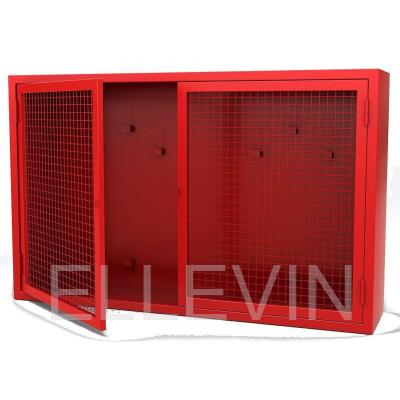 Щит пожарный закрытый металлич. с сеткой. 2 двери "Р" с ЕВРОручкой (без комплекта, 1200*700*300)