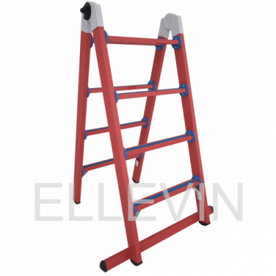 Лестница-стремянка стеклопластиковая: трансформер мягкий грунт ЛСПТД-1,5МГ