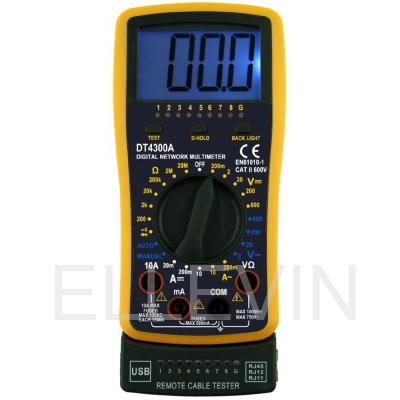 DT4300A Мультиметр с функцией кабельного тестера