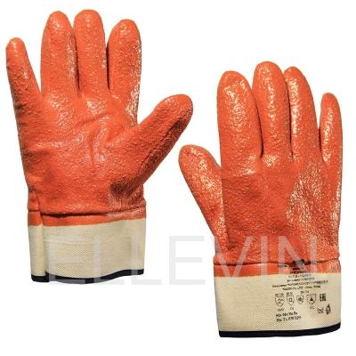 Перчатки морозонефтемаслостойкие (манжет-крага) с КРОШКОЙ