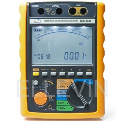 Цифровой измеритель сопротивления изоляции: АКИП-8602 