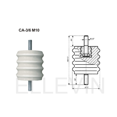 Изолятор опорный  СА-3/6, армированный болтом М10