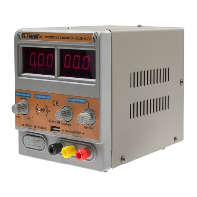 Лабораторный блок питания ELEMENT 1502D+