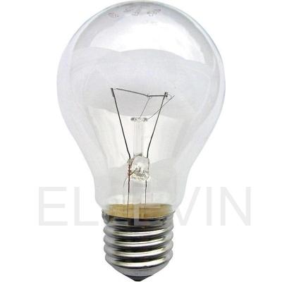 Лампа накаливания грушевидная :95 В E27 теплый белый свет 