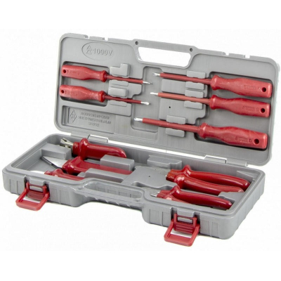НАБОР «ЭЛЕКТРОМОНТАЖНИК-3» (10 ШТ, ХРОМ, В ПЛАСТИКОВОМ КЕЙСЕ, НИЗ)