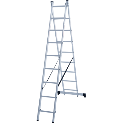Лестница алюминиевая двухсекционная  N1220209