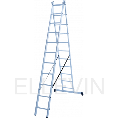 Лестница алюминиевая двухсекционная :N1220211