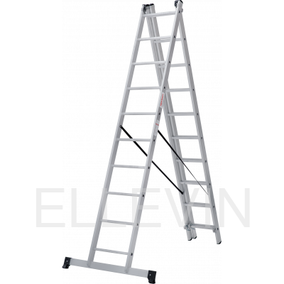 Лестница алюминиевая трехсекционная :N1230310