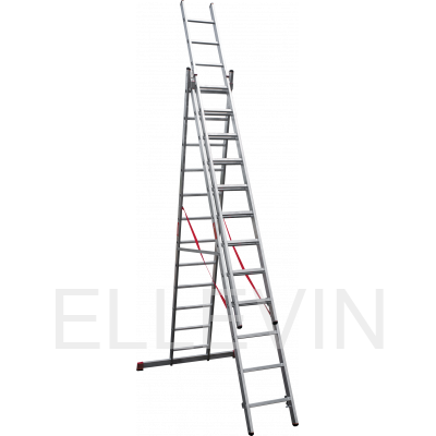 Профессиональная алюминиевая трёхсекционная  лестница NV 3230312