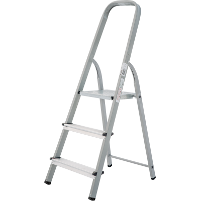 Стремянка стальная  с алюминиевыми ступенями NV1130103