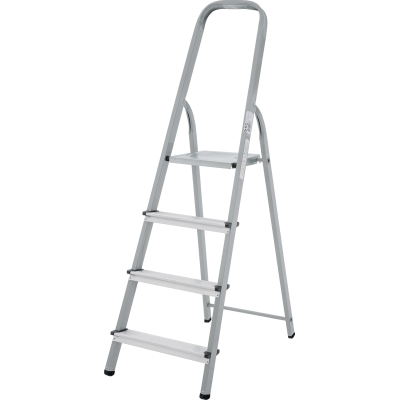 Стремянка стальная  с алюминиевыми ступенями NV1130104