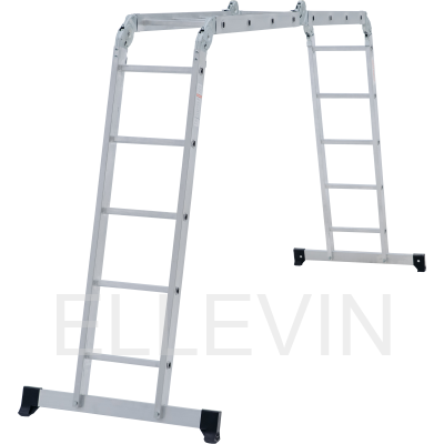 Лестница-трансформер алюминиевая  с помостом, ширина 340 мм NV2330405