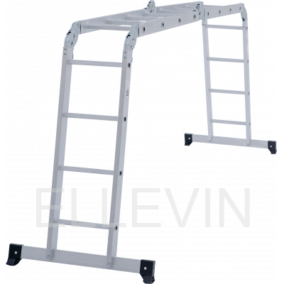 Лестница-трансформер алюминиевая :с помостом, ширина 340 мм NV2330407