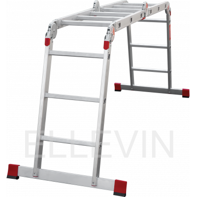 Профессиональная алюминиевая  лестница-трансформер, ширина 400 мм NV3320403