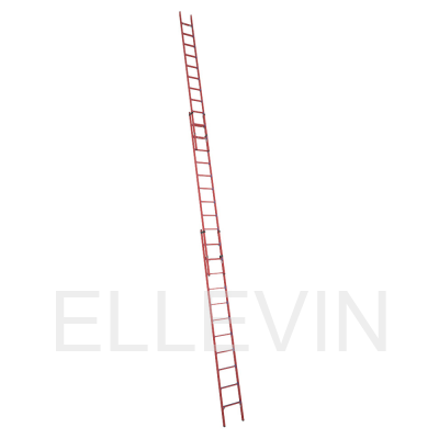Лестница стеклопластиковая  диэлектрическая приставная раздвижная мягкий грунт ЛСПРД-9,0 Евро МГ