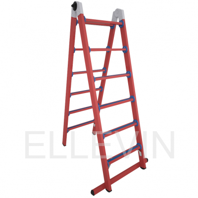 Лестница-стремянка стеклопластиковая: трансформер мягкий грунт ЛСПТД-2,0 МГ