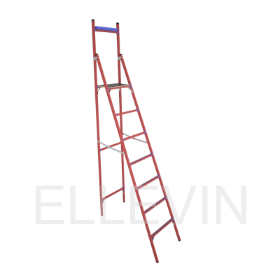 Стремянка стеклопластиковая  диэлектрическая ССД-2,3 Е Т с симметричной опорой телеком